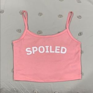 Spoiled Graphic Tank Top
